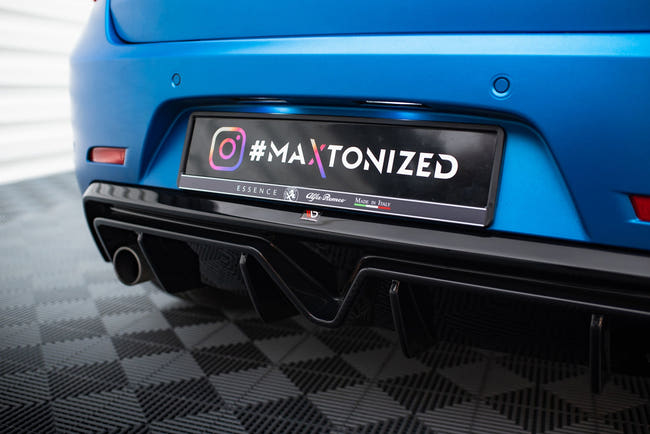 Maxton Rear Valance Alfa Romeo Giulietta Facelift (Single Exhaust Version) - Gloss Black