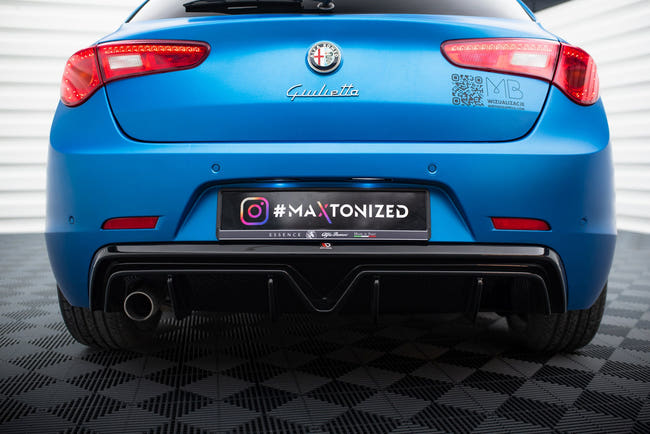 Maxton Rear Valance Alfa Romeo Giulietta Facelift (Single Exhaust Version) - Gloss Black