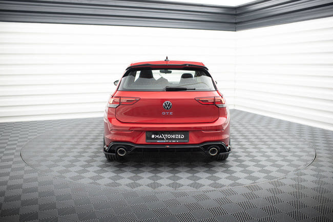 Maxton Rear Valance + Exhaust Ends Imitation VW Golf GTE / R-Line Mk8 / Mk8 Facelift - Chrome