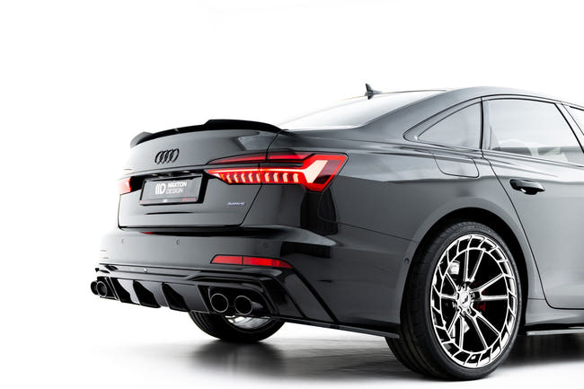 Maxton rear valance til Audi A6 S-Line / S6 C8 / C8 Facelift – blank sort – billede 2 af 7