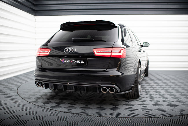 Maxton Rear Valance Audi A6 Sedan / Avant C7 (Version With Dual Exhausts on Both Sides)