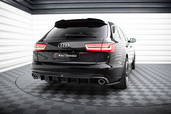 Maxton Rear Valance Audi A6 Sedan / Avant C7 (Version With Single Exhausts on Both Sides)