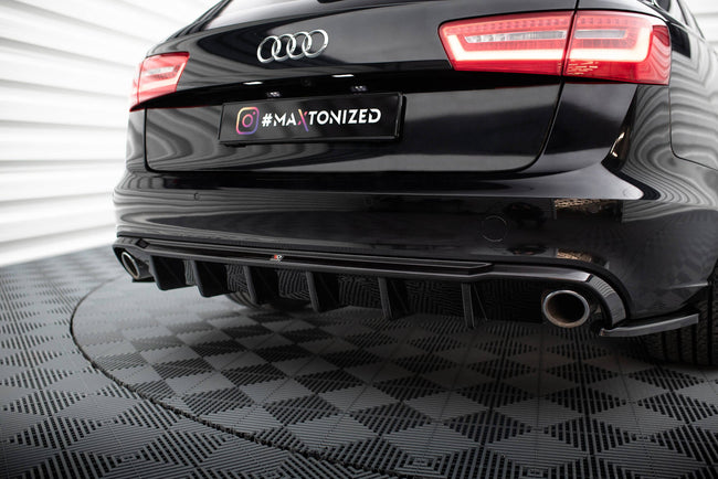Maxton Rear Valance Audi A6 Sedan / Avant C7 (Version With Single Exhausts on Both Sides)