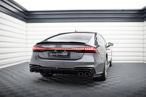 Maxton Rear Valance Audi S7 C8 - Gloss Black