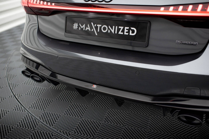 Maxton Rear Valance Audi S7 C8 - Gloss Black