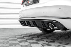 Maxton rear valance til Audi A8 D4 – blank sort – billede 3 af 7