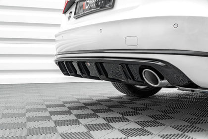 Maxton rear valance til Audi A8 D4 – blank sort – billede 3 af 7