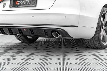 Maxton rear valance til Audi A8 D4 – blank sort – billede 5 af 7