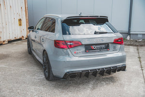 Maxton rear valance til Audi RS3 8V Sportback – blank sort – billede 1 af 7