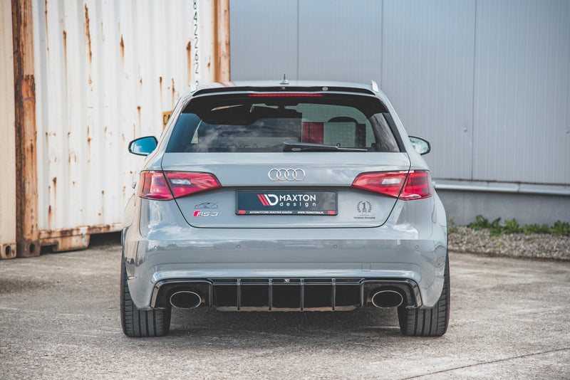 Maxton rear valance til Audi RS3 8V Sportback – blank sort – billede 2 af 7