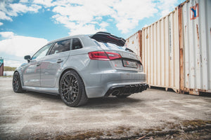 Maxton rear valance til Audi RS3 8V Sportback – blank sort – billede 3 af 7