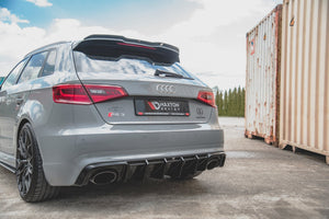 Maxton rear valance til Audi RS3 8V Sportback – blank sort – billede 5 af 7