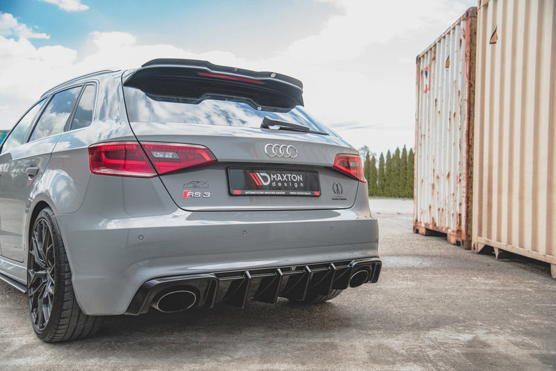 Maxton rear valance til Audi RS3 8V Sportback – blank sort – billede 5 af 7