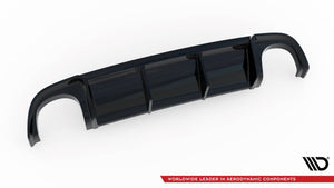 Maxton Rear Valance Audi RS4 B7 - Gloss Black