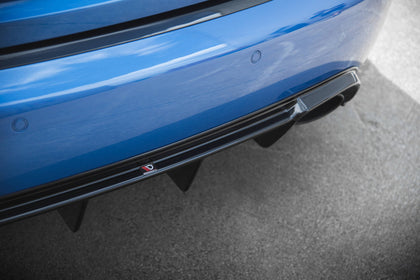Maxton Rear Valance Audi RS4 B7 - Gloss Black