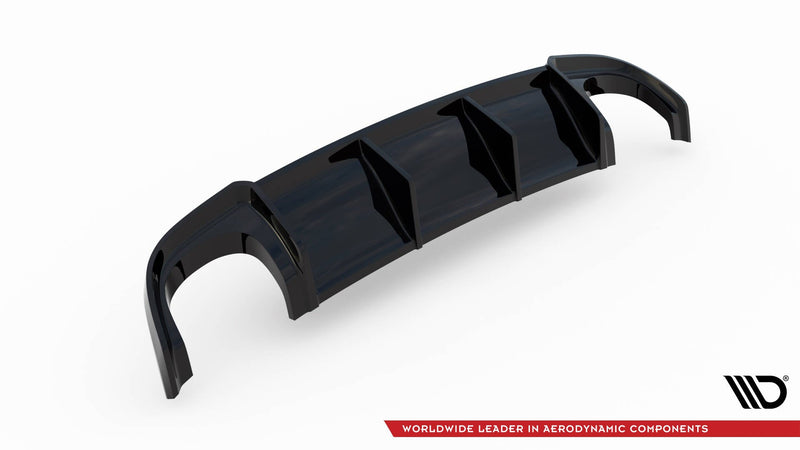 Maxton Rear Valance Audi RS4 B7 - Gloss Black