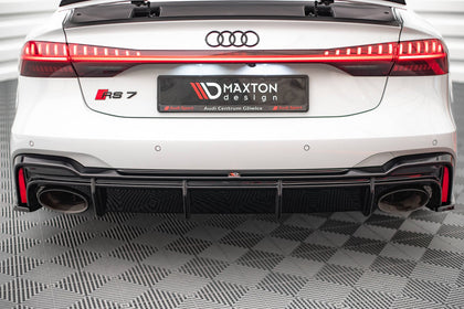 Maxton Rear Valance Audi RS6 C8 / RS7 C8 - Gloss Black