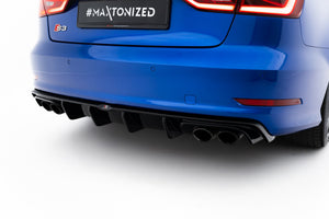 Maxton rear valance til Audi S3 Sedan 8V – blank sort – billede 2 af 5