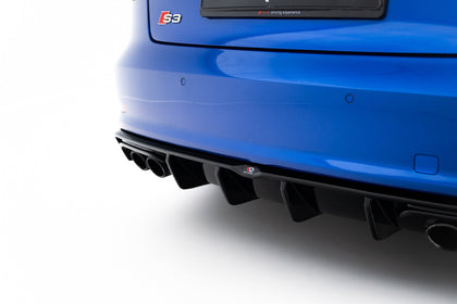 Maxton rear valance til Audi S3 Sedan 8V – blank sort – billede 3 af 5