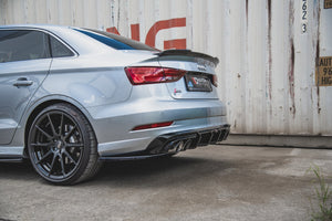 Maxton rear valance til Audi S3 Sedan 8V Facelift – blank sort – billede 3 af 8