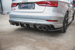 Maxton rear valance til Audi S3 Sedan 8V Facelift – blank sort – billede 6 af 8
