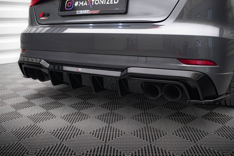 Maxton rear valance til Audi S3 Sportback 8V Facelift – billede 4 af 6