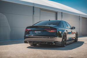 Maxton rear valance til Audi S8 D4 Facelift – blank sort – billede 2 af 7