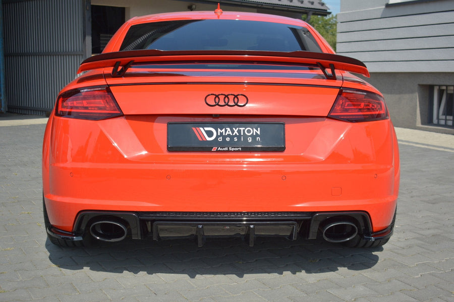 Maxton rear valance til Audi TT RS 8S – blank sort – billede 1 af 5