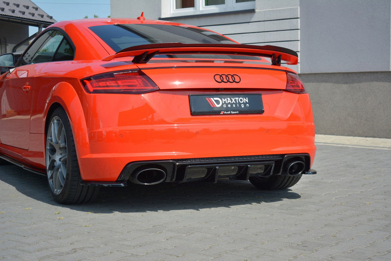 Maxton rear valance til Audi TT RS 8S – blank sort – billede 3 af 5