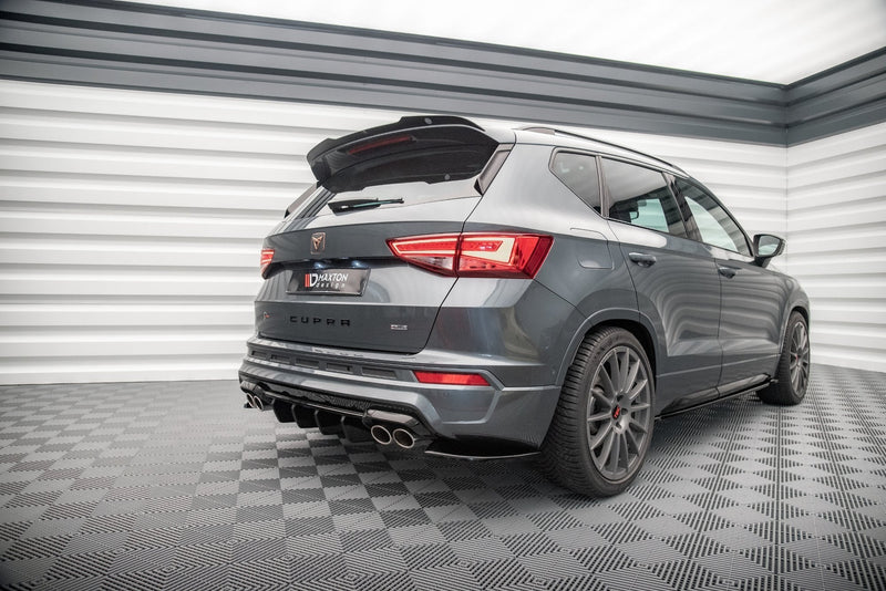 Maxton rear valance til Cupra Ateca Mk1 / Mk1 Facelift – blank sort – billede 3 af 9