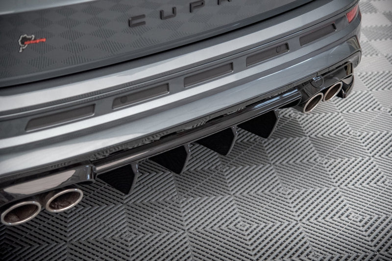 Maxton rear valance til Cupra Ateca Mk1 / Mk1 Facelift – blank sort – billede 6 af 9