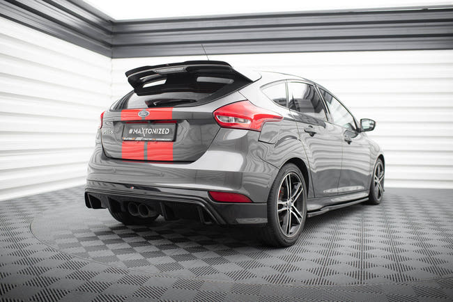 Maxton Rear Valance Ford Focus St Mk3 Fl (RS-Look) - Gloss Black