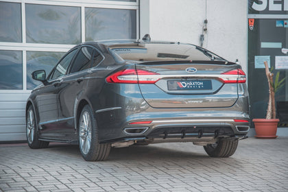 Maxton rear valance til Ford Mondeo Vignale Mk5 Facelift – blank sort – billede 3 af 7