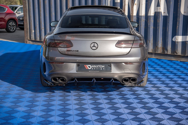 Maxton rear valance til Mercedes-AMG E53 Coupe C238 / Cabriolet A238 – blank sort – billede 2 af 5