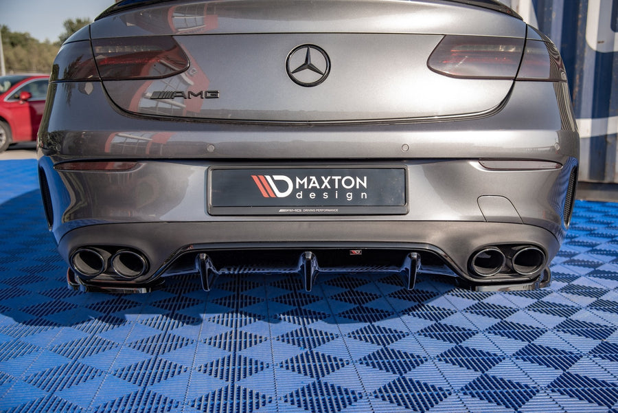 Maxton rear valance til Mercedes-AMG E53 Coupe C238 / Cabriolet A238 – blank sort – billede 1 af 5