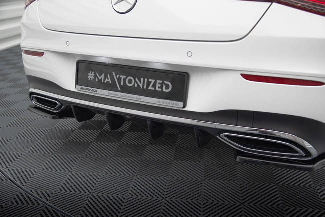 Maxton Rear Valance Mercedes-Benz Cla Shooting Brake Amg-Line X118 - Gloss Black