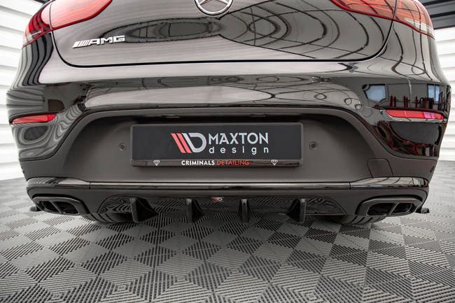 Maxton rear valance til Mercedes-Benz GLC Coupe AMG-Line C253 Facelift – blank sort – billede 2 af 4