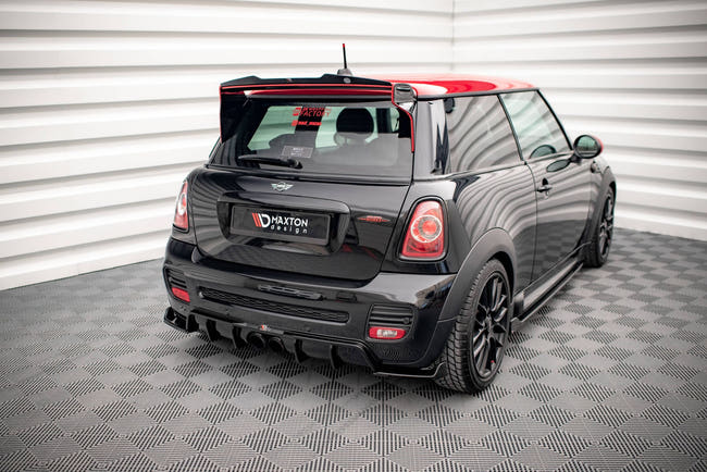 Maxton rear valance til Mini Cooper John Cooper Works R56 – blank sort – billede 1 af 7