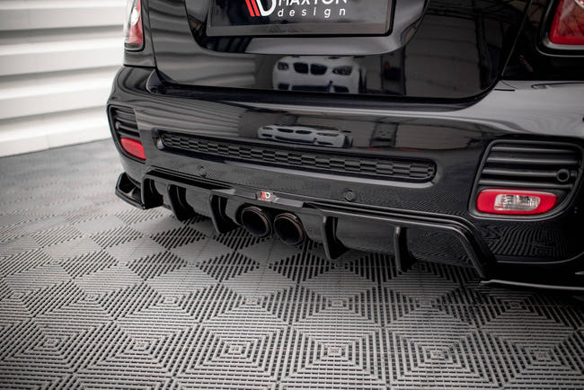 Maxton rear valance til Mini Cooper John Cooper Works R56 – blank sort – billede 2 af 7