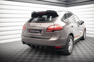 Maxton rear valance til Porsche Cayenne Turbo / Standard Mk2 – blank sort – billede 1 af 7
