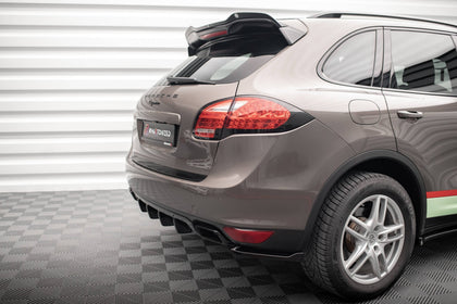 Maxton rear valance til Porsche Cayenne Turbo / Standard Mk2 – blank sort – billede 2 af 7