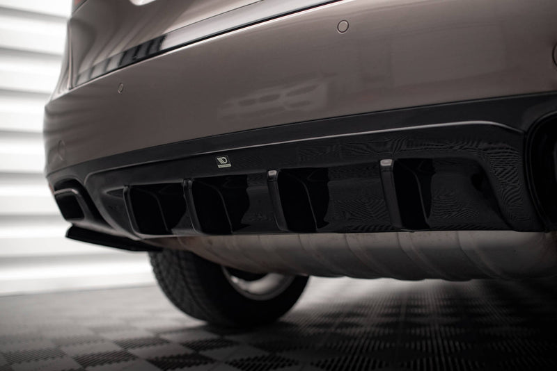 Maxton rear valance til Porsche Cayenne Turbo / Standard Mk2 – blank sort – billede 4 af 7
