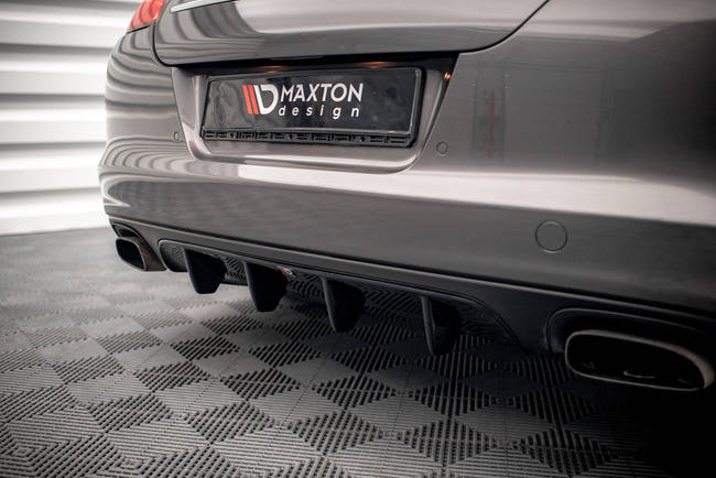 Maxton rear valance til Porsche Panamera / Panamera Diesel 970 – blank sort – billede 2 af 7