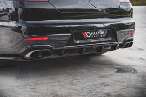 Maxton rear valance til Porsche Panamera Turbo 970 Facelift – blank sort – billede 1 af 6