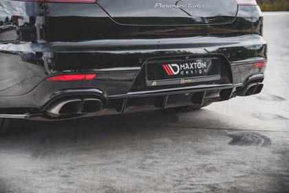 Maxton rear valance til Porsche Panamera Turbo 970 Facelift – blank sort – billede 1 af 6