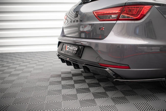 Maxton rear valance til Seat Leon FR Sportstourer Mk3 – blank sort – billede 2 af 6