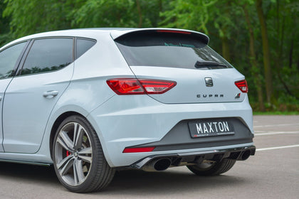 Maxton rear valance til Seat Leon Mk3 Cupra – blank sort – billede 4 af 7