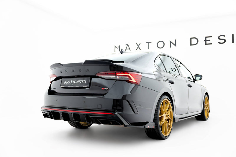 Maxton Rear Valance Skoda Octavia RS Mk4 - Gloss Black