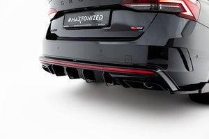 Maxton Rear Valance Skoda Octavia RS Mk4 - Gloss Black