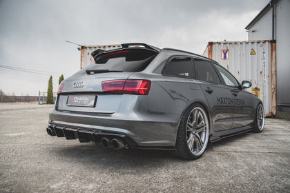 Maxton rear valance til Audi S6 C7 Facelift – blank sort – billede 5 af 10